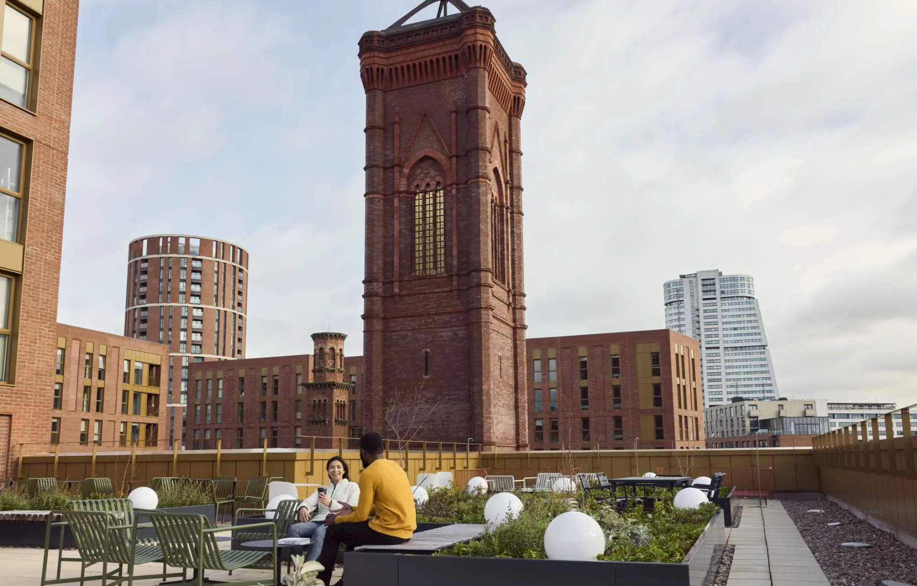 Five roof terraces